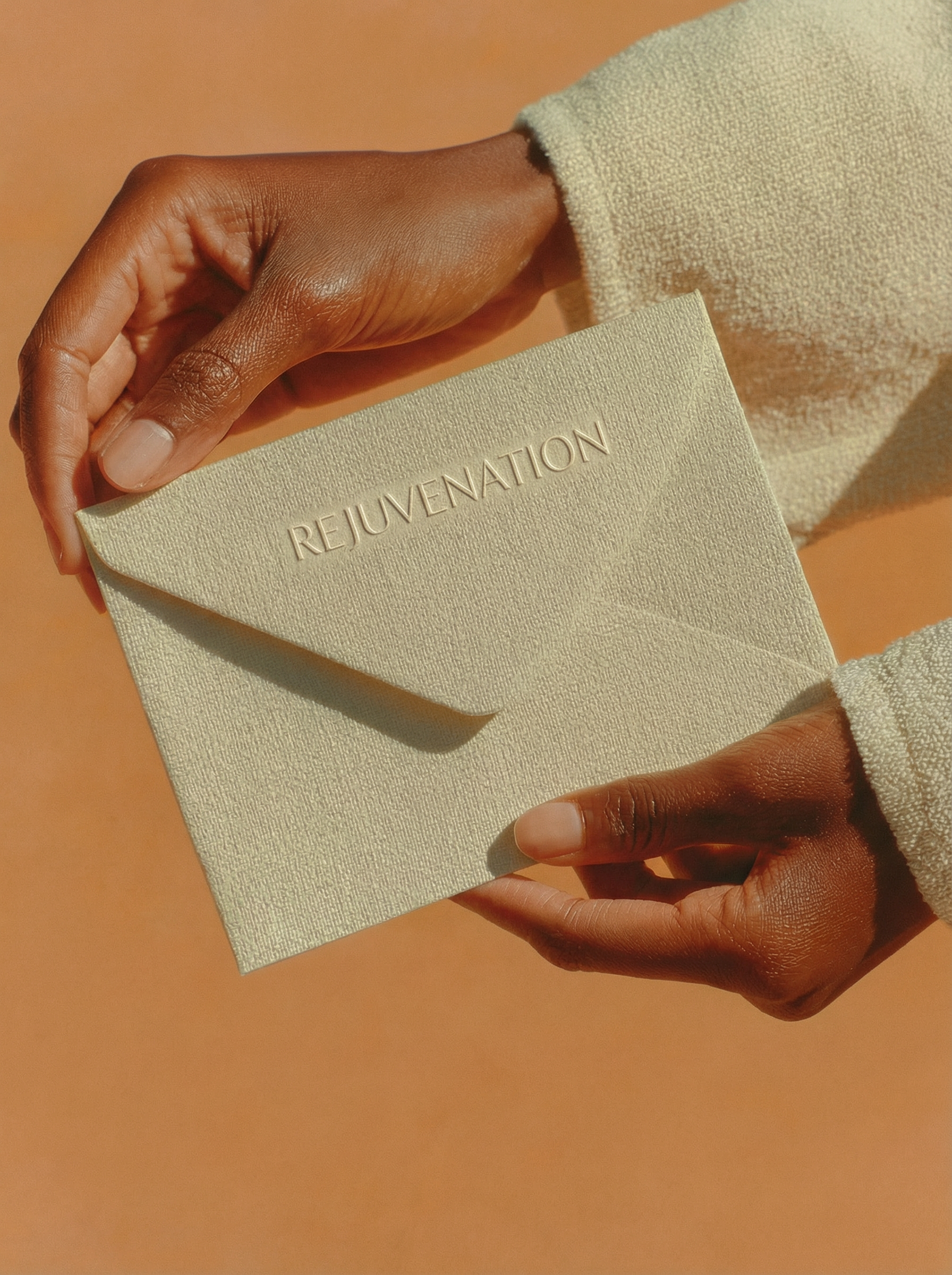 Rejuvenation gift card elegant presentation